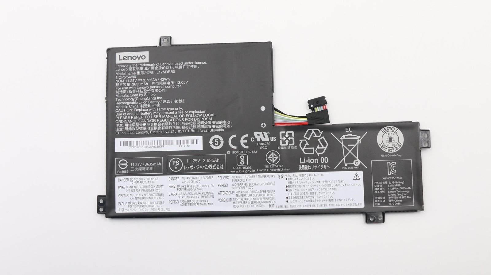 LENOVO DCG SOURCING 5B10Q13163 laptop spare part Battery