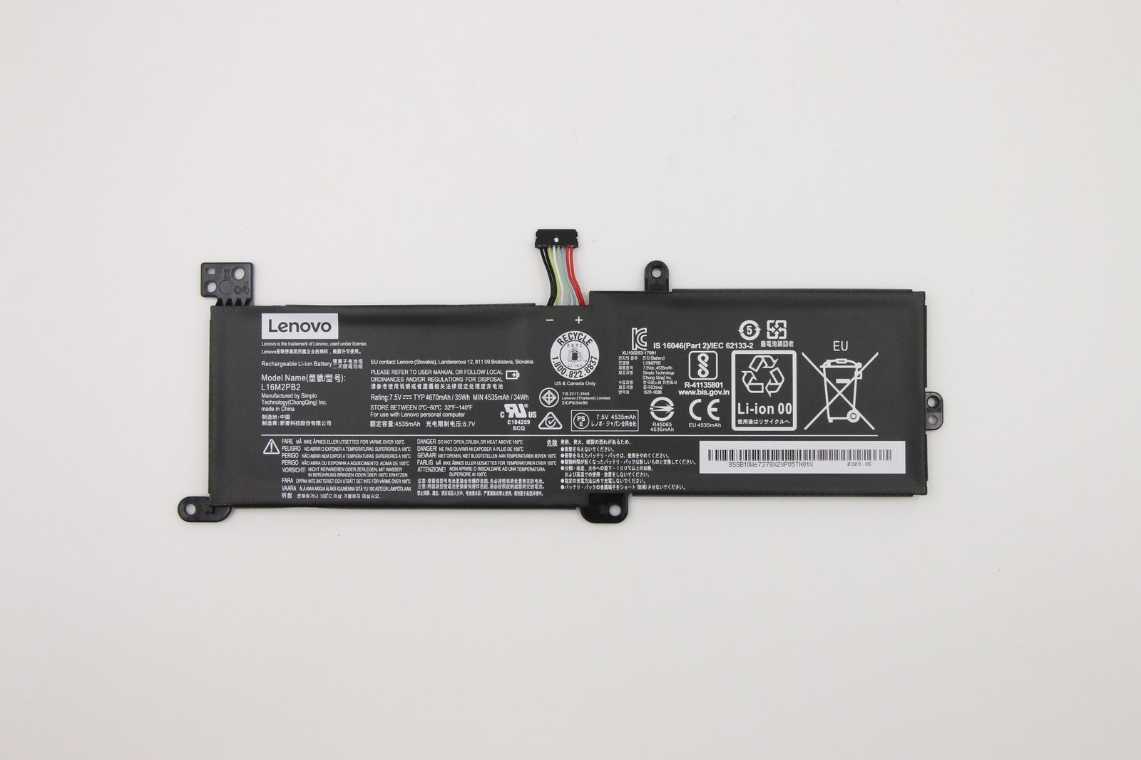 LENOVO DCG SOURCING 5B10W67165 laptop spare part Battery