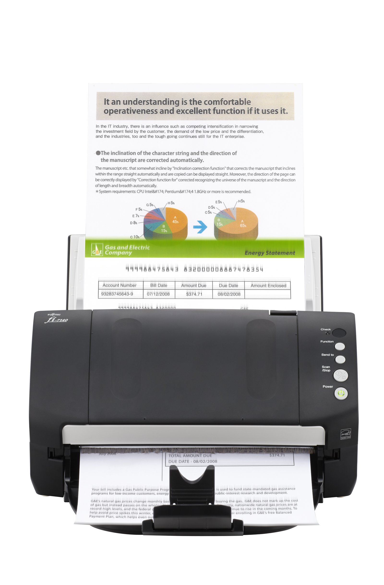 FUJITSU - SOURCING fi-7140 ADF scanner 600 x DPI A4 Black, White PA03670-B101