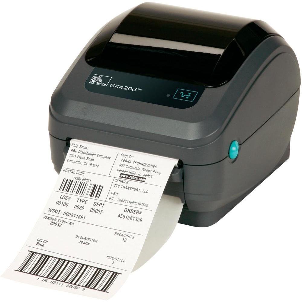 ZEBRA - SOURCING GK420d label printer Direct thermal 203 x DPI 127 mm/sec Wired Ethernet LAN GK42-202211-000