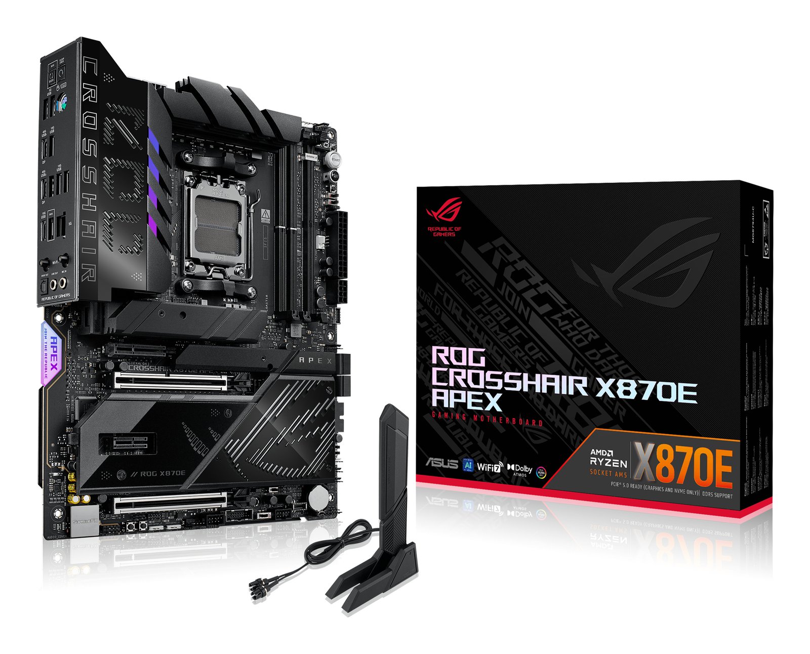 ASUS - MOTHERBOARDS ROG CROSSHAIR X870E APEX AMD Socket AM5 ATX ROGCROSSHAIRX870EAPE