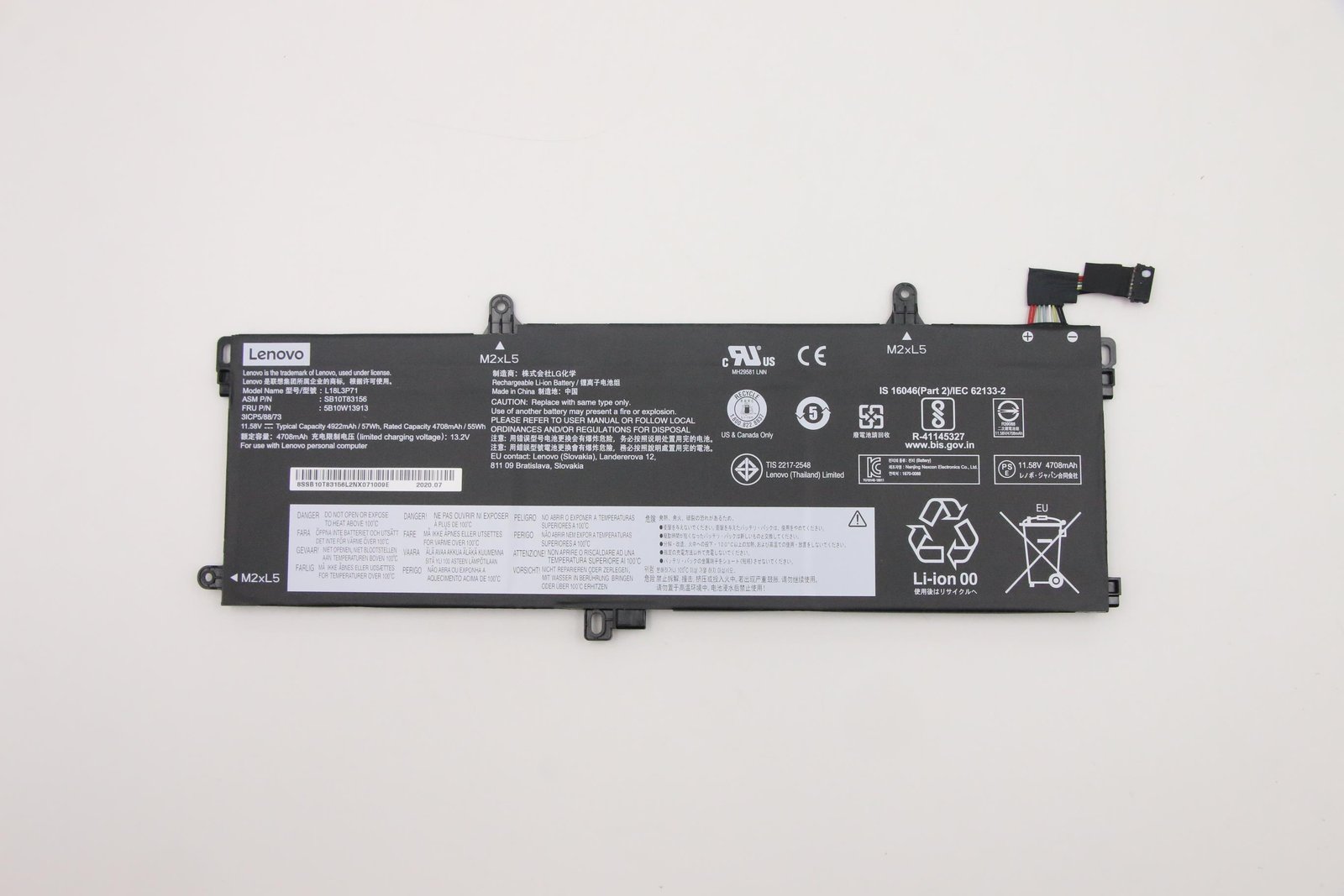 LENOVO DCG SOURCING 5B10W13913 laptop spare part Battery