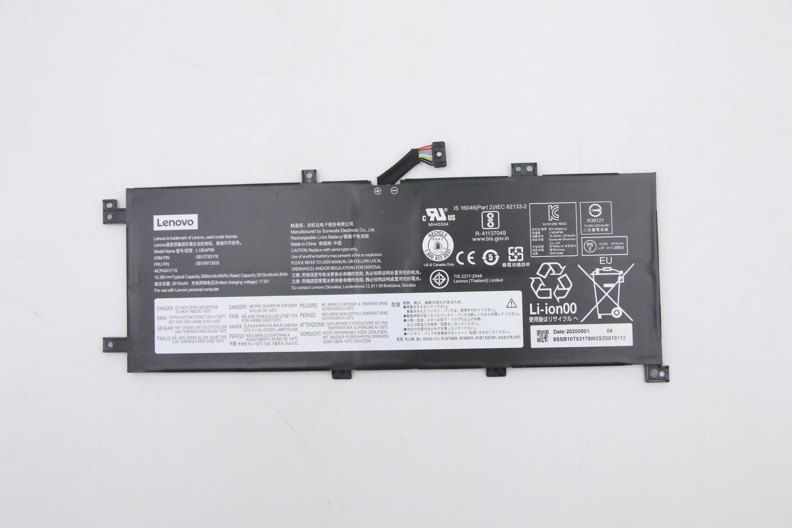 LENOVO DCG SOURCING 5B10W13935 laptop spare part Battery