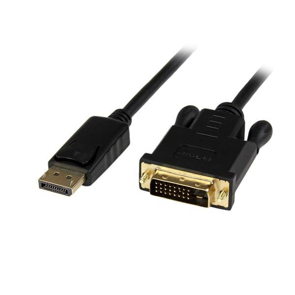 StarTech.com 3ft (1m) DisplayPort to DVI Cable - 1080p Video - Active Adapter - DVI-D Converter DP2DVIMM3BS