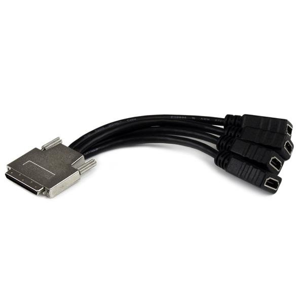 StarTech.com VHDCI Cable Full HD, 4 Port HDMI Breakout for Video Card, 1920x1200 60Hz, 30 AWG, VHDCI24HD