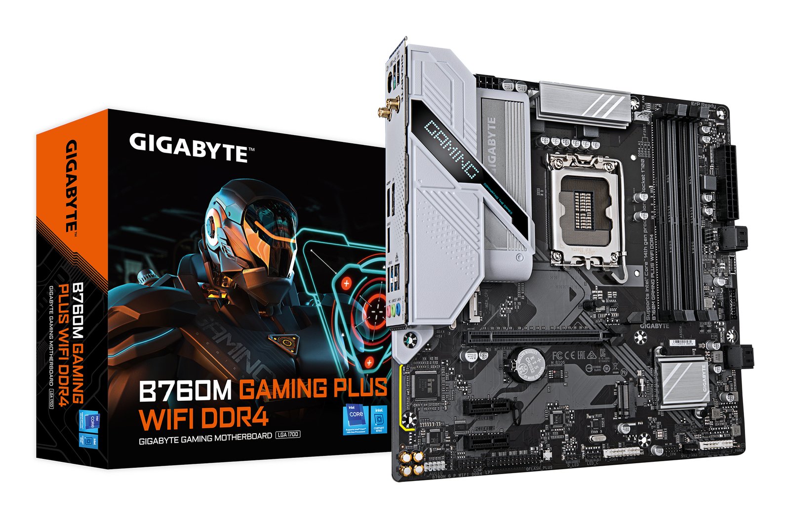 GIGABYTE B760M GAMING PLUS WIFI DDR4 Motherboard - Supports 14th Gen. Intel Core CPUs, 4+1+1 phases B760M G P WIFI DDR4