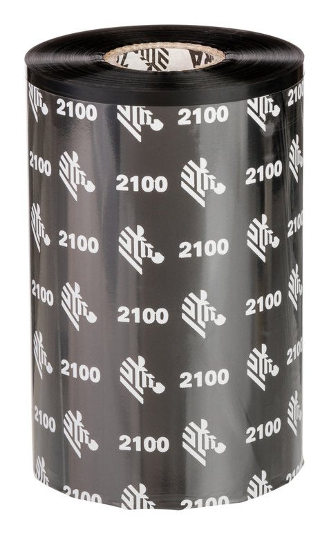 ZEBRA PRINT S1 - SUPPLIES 2100 Wax thermal ribbon 450 m Black 02100BK22045