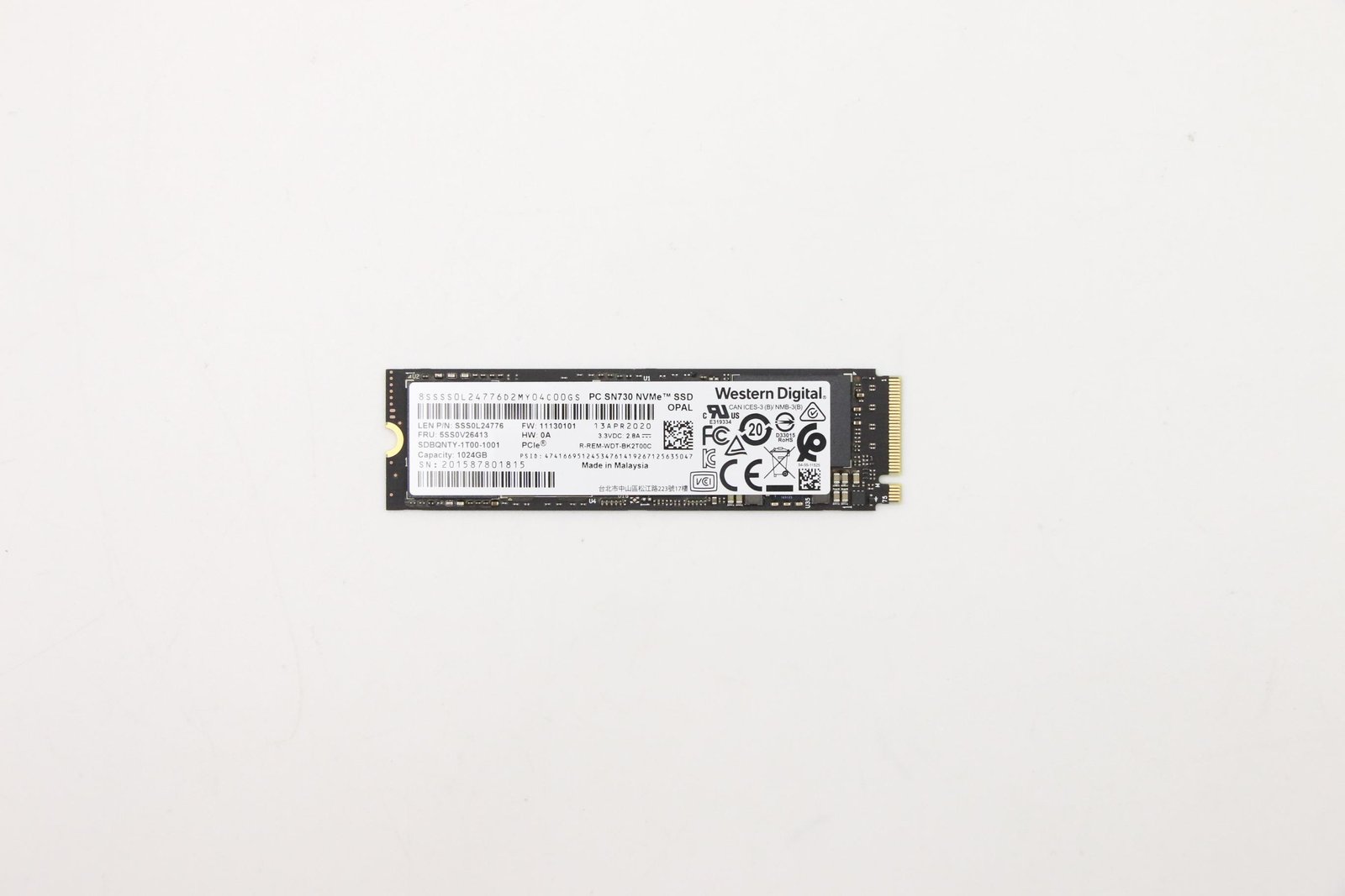 LENOVO DCG SOURCING 5SS0V26413 internal solid state drive 1 TB M.2 PCI Express 3.0