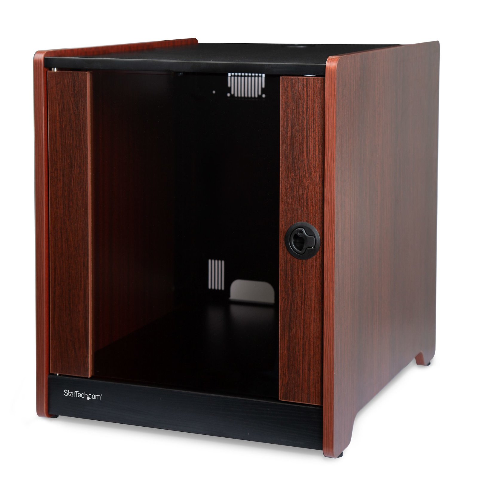 StarTech.com 12U Rack Enclosure Server Cabinet - 21 in. Deep - Wood Finish - Flat Pack RKWOODCAB12