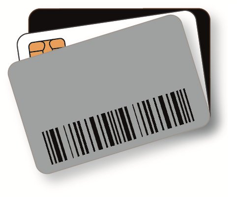 ZEBRA PRINT C4 - MED CARD SUPPLIES 104524-803 access cards Active Magnetic