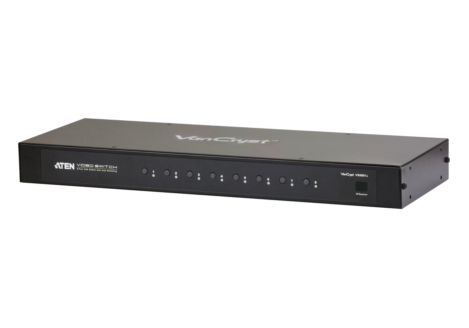 ATEN TECHNOLOGIES VS0801A KVM switch Rack mounting Black