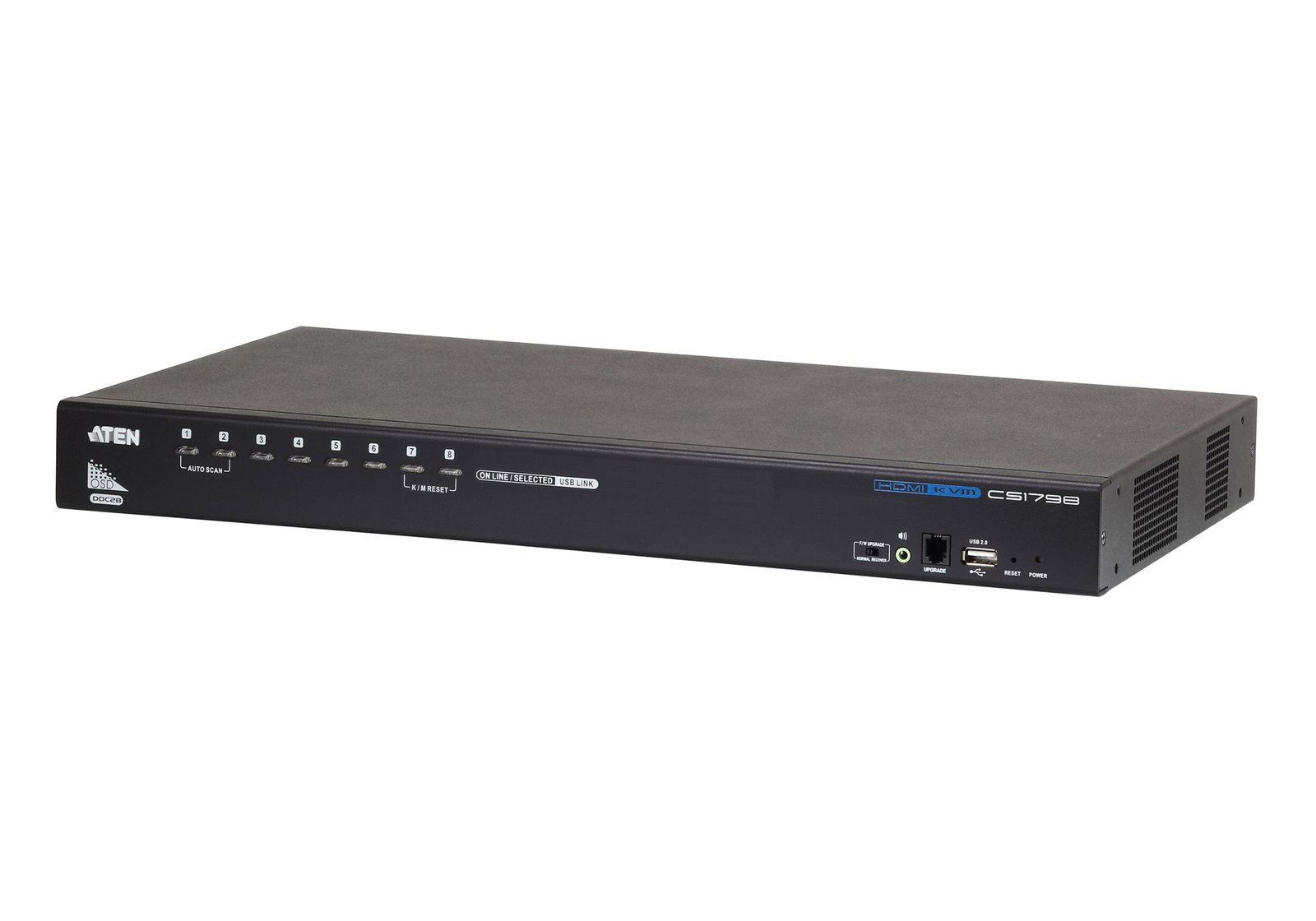 ATEN TECHNOLOGIES CS1798 KVM switch Rack mounting Black