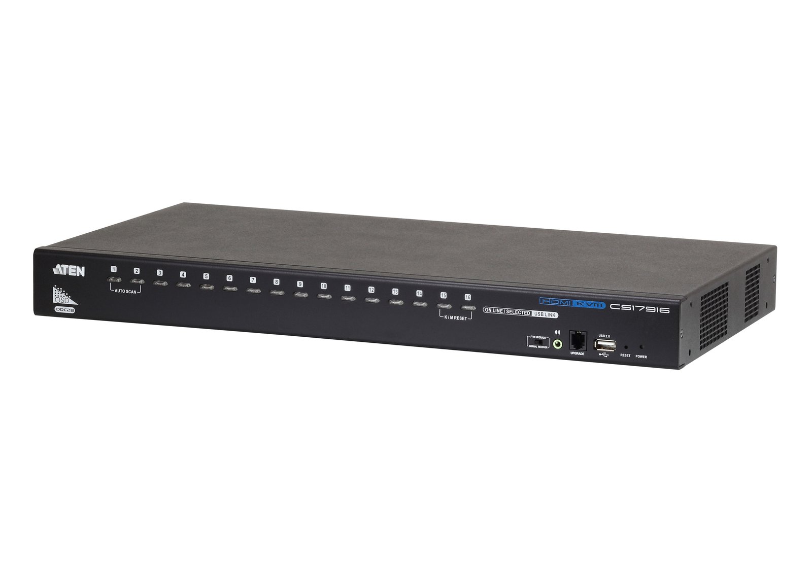 ATEN TECHNOLOGIES CS17916 KVM switch Rack mounting Black