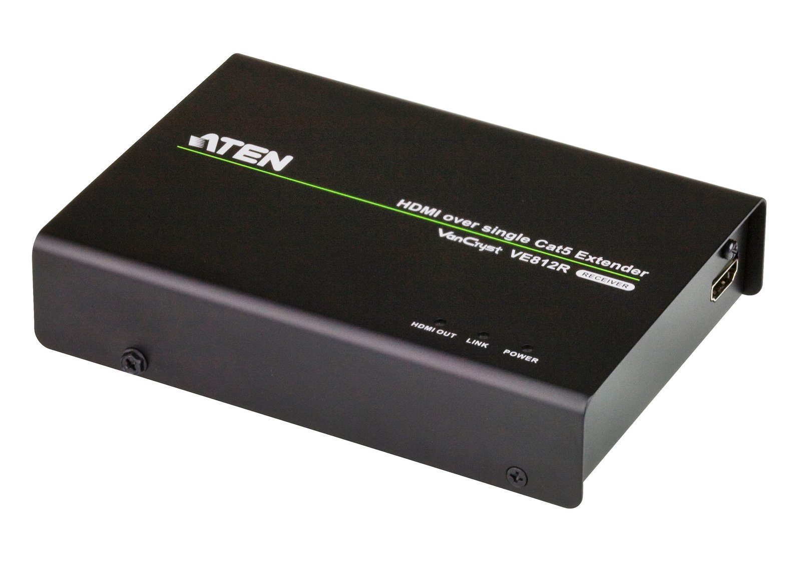 ATEN TECHNOLOGIES HDMI Receiver only over 1 CAT5e/6 Cable (100m) ,4K / HDBaseT VE812R