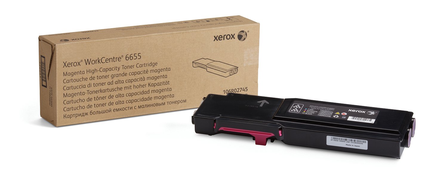 XEROX SUPPLIES Genuine WorkCentre® 6655/6655i Magenta High capacity Toner Cartridge (7500 Pages) - 106R02745