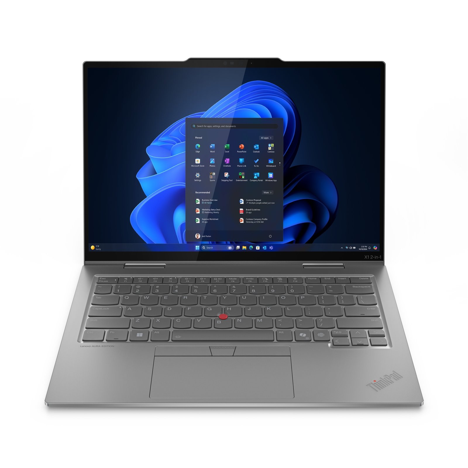 LENOVO TOPSELLER PREMIUM ThinkPad X1 2-in-1 Gen 10 Aura Edition Intel Core Ultra 5 225U Hybrid 35.6 21Q000D5US