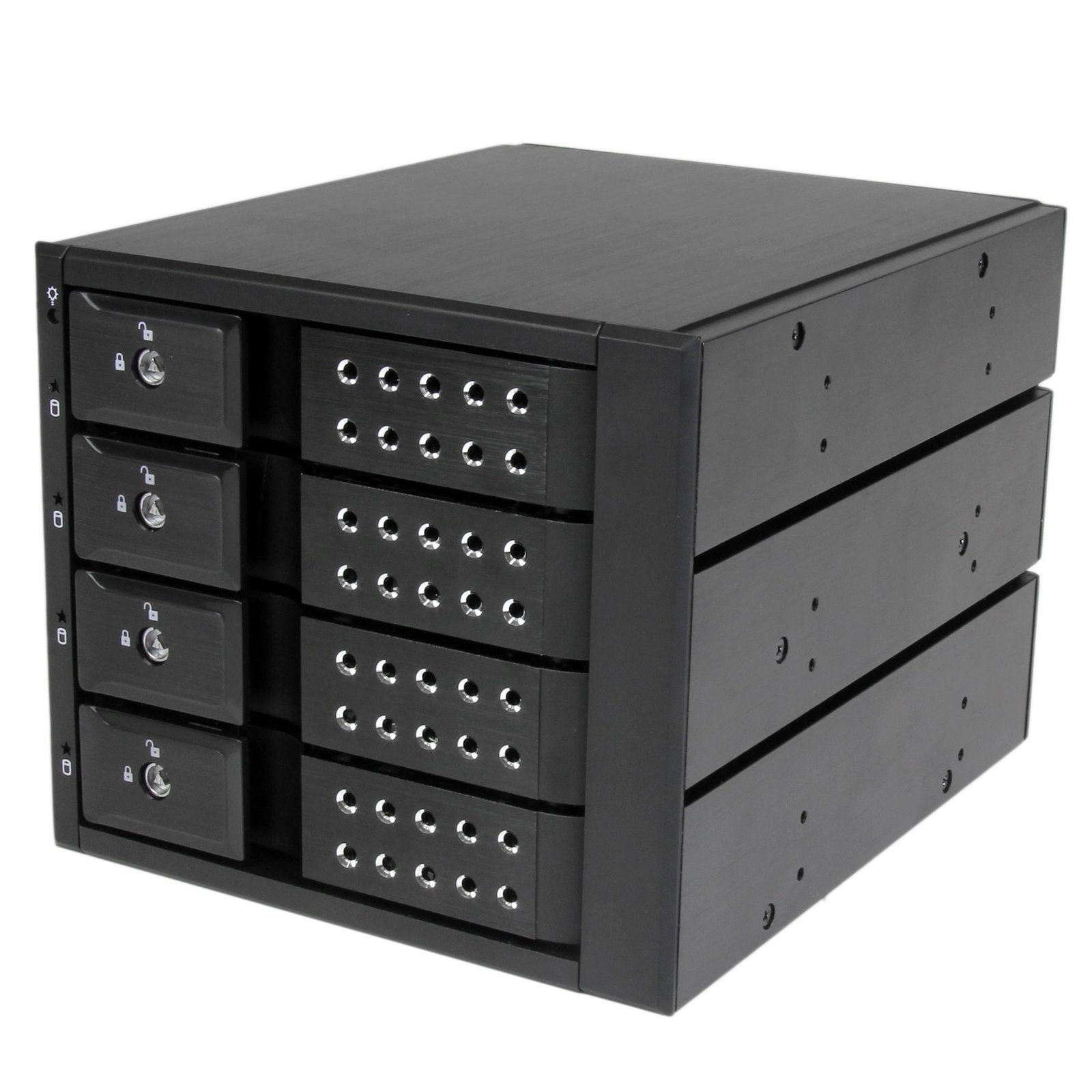 StarTech.com 4 Bay Aluminum Trayless Hot Swap Mobile Rack Backplane for 3.5in SAS II/SATA III - 6 HSB4SATSASBA
