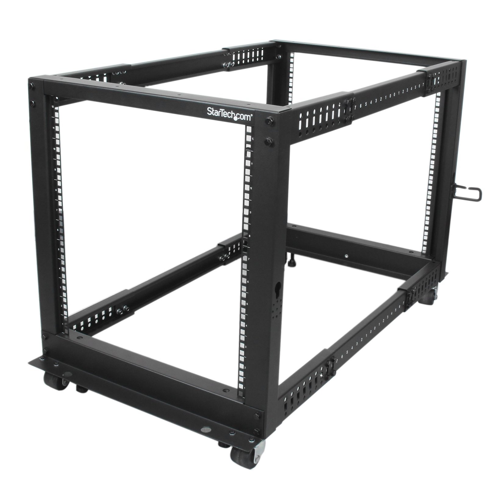 StarTech.com 12U 4-Post Server Rack, 19in Open Frame with 40in (101cm) Mounting Depth and 1200lb 4POSTRACK12U