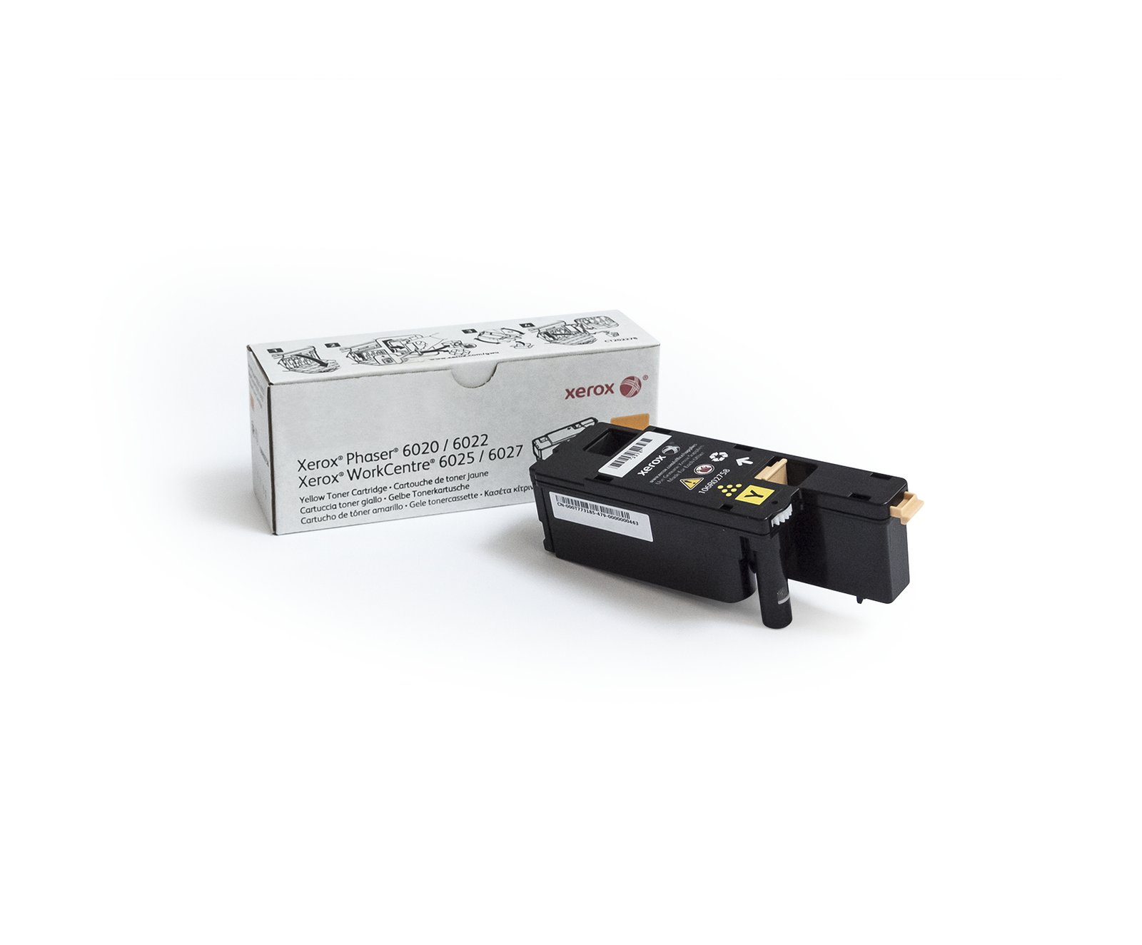 XEROX SUPPLIES Genuine Phaser® 6020/6022, WorkCentre® 6025/6027 Yellow Standard capacity Toner 106R02758