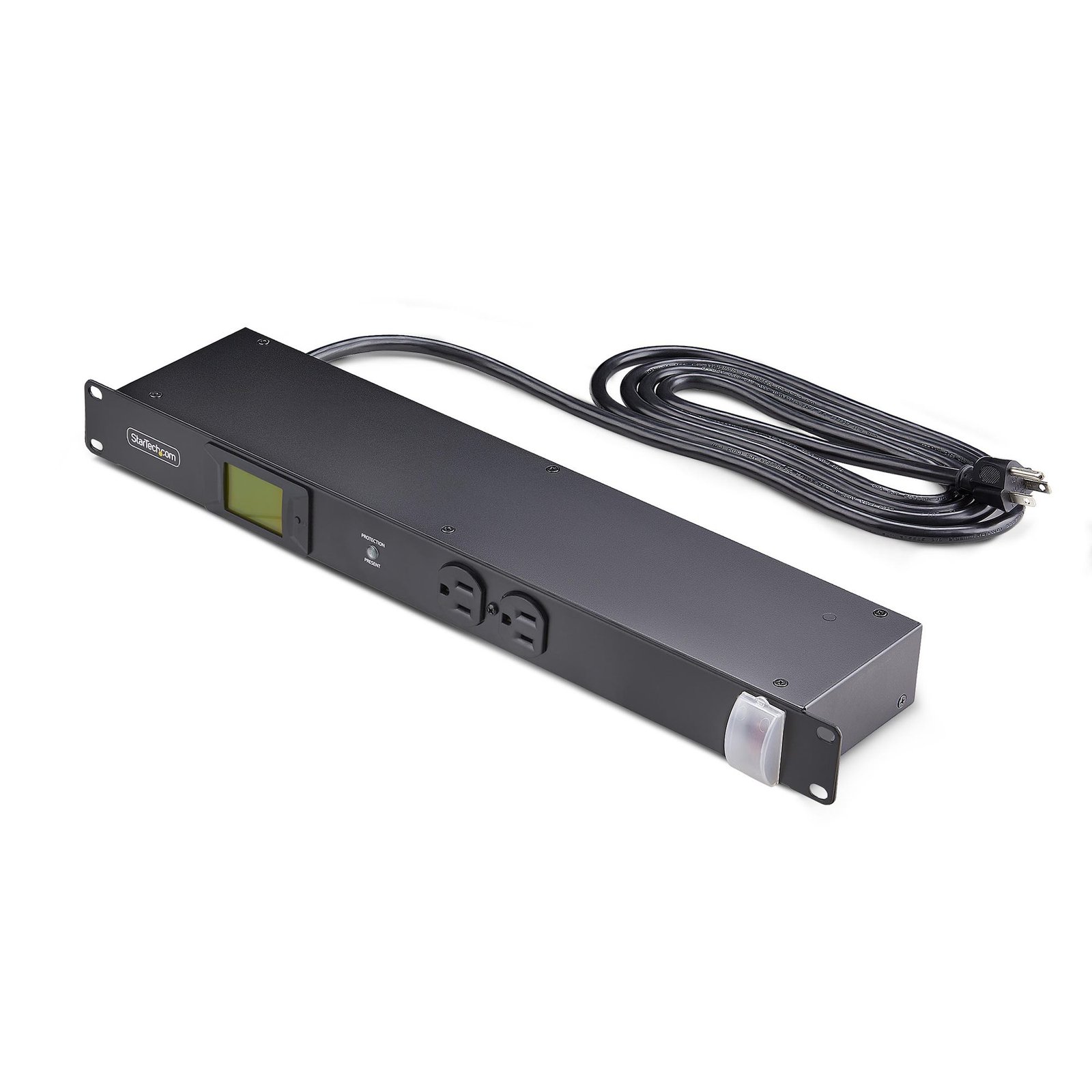 StarTech.com 12-Outlet Horizontal Rack Mount Metered PDU, 1U Server Power Strip w/Surge Protector, 12NM8RACKMOUNTP
