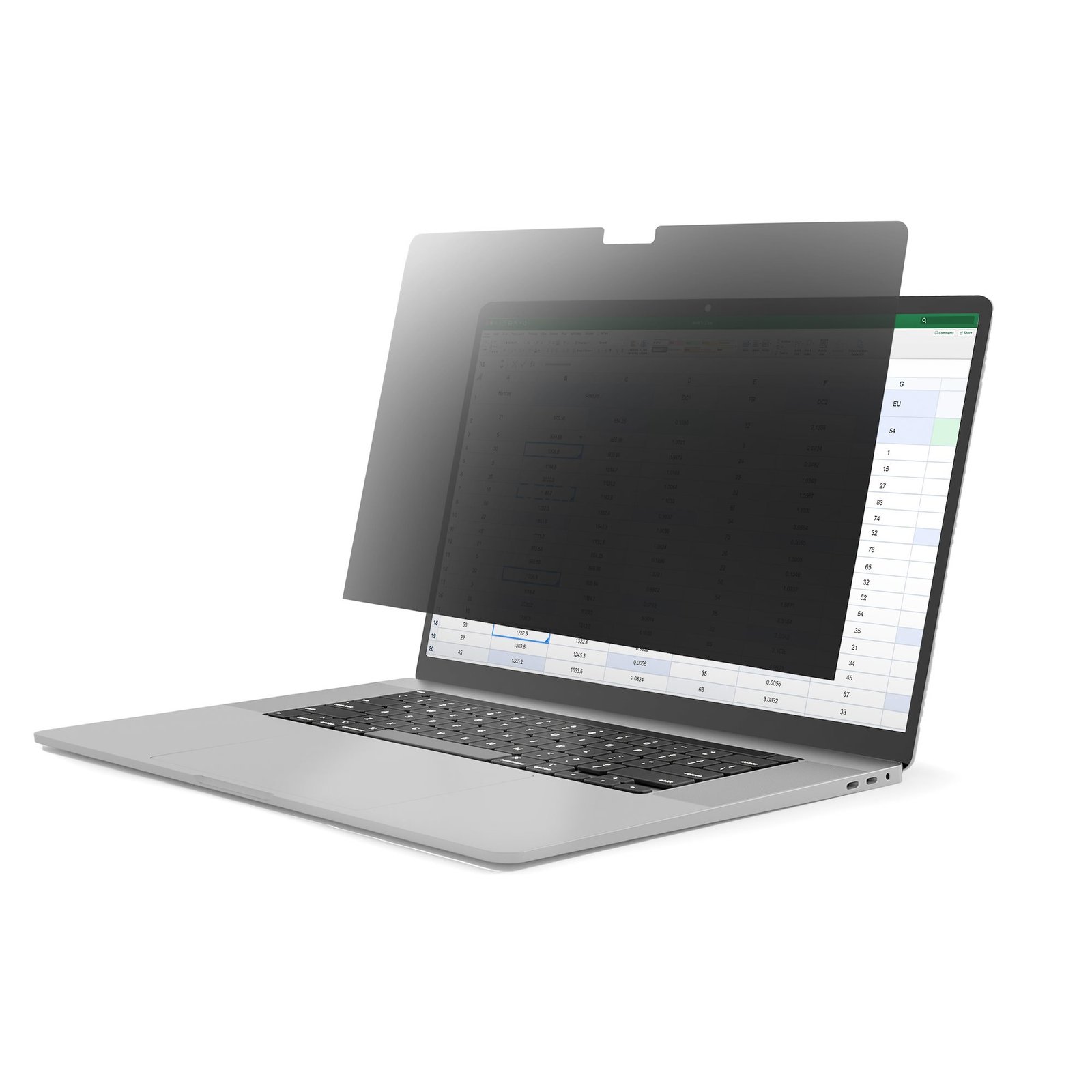 StarTech.com 14-inch MacBook Pro M1 M2 M3 M4 Flip-Over Laptop Privacy Screen, Blue Light Protector, 14M21PRVCYSCRN