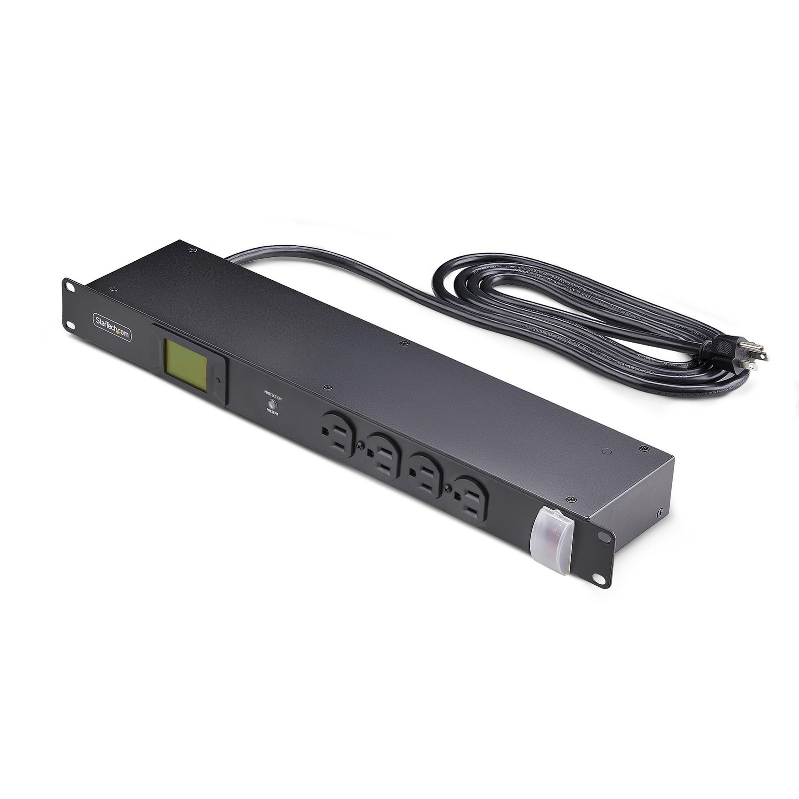 StarTech.com 16-Outlet Horizontal Rack Mount Metered PDU, 1U Server Power Strip w/Surge Protector, 16NM8RACKMOUNTP