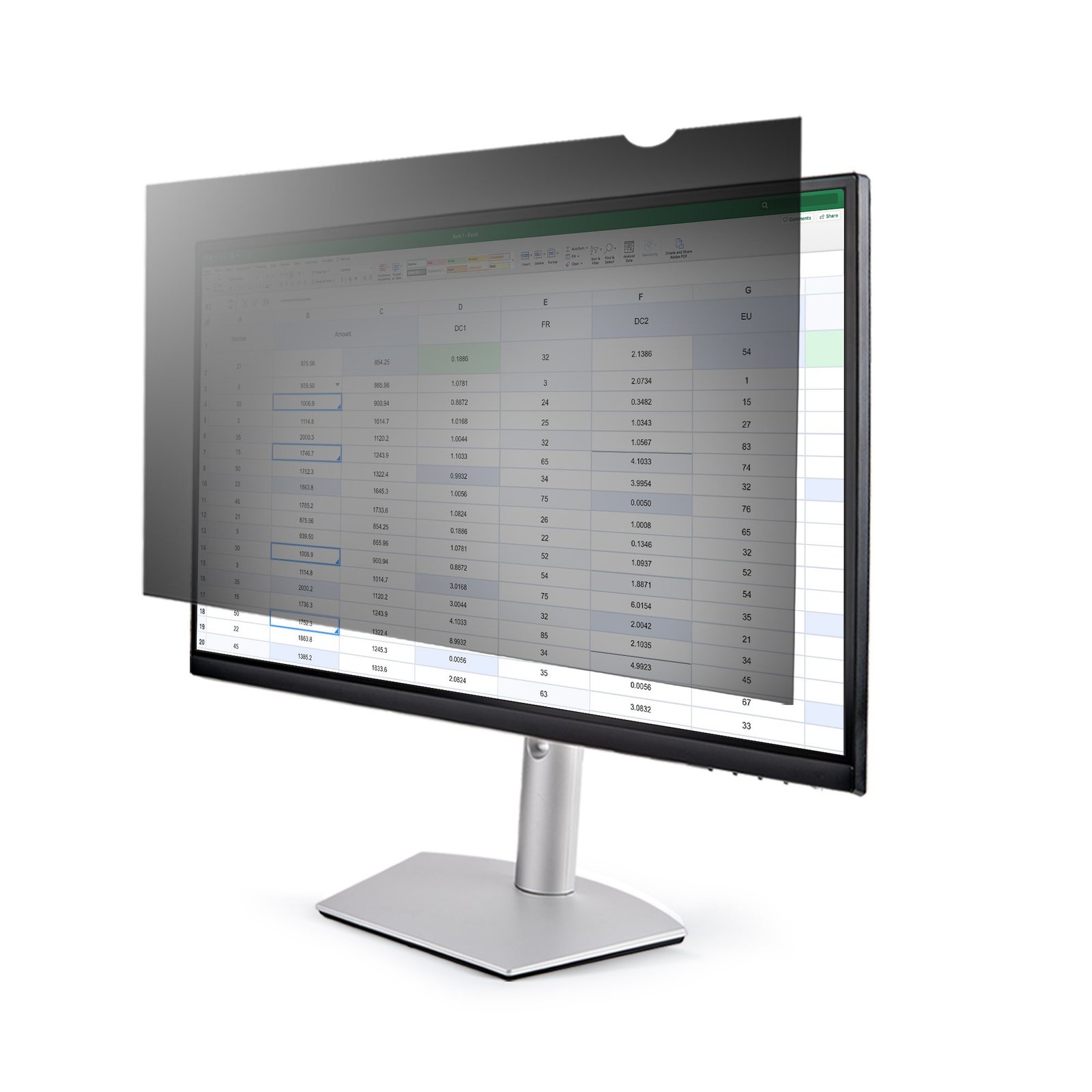 StarTech.com 19.5-inch 16:9 Computer Monitor Privacy Filter, Anti-Glare Screen w/51% Blue Light 19569PRVCYSCRN