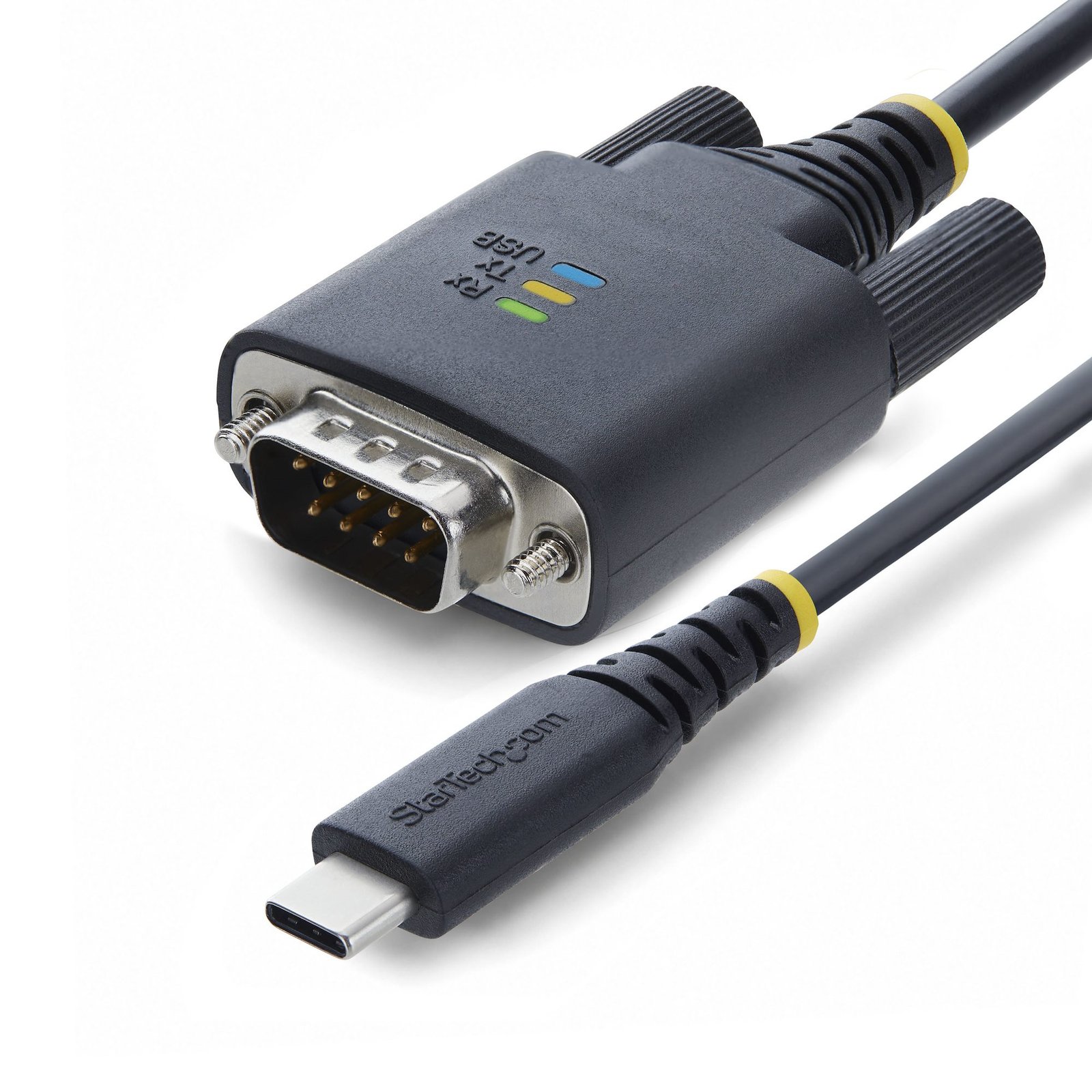 StarTech.com 6.6ft (2m) USB-C to Null Modem Serial Adapter Cable, COM Retention, FTDI, Type-C 1P6FFCNUSBCSERI