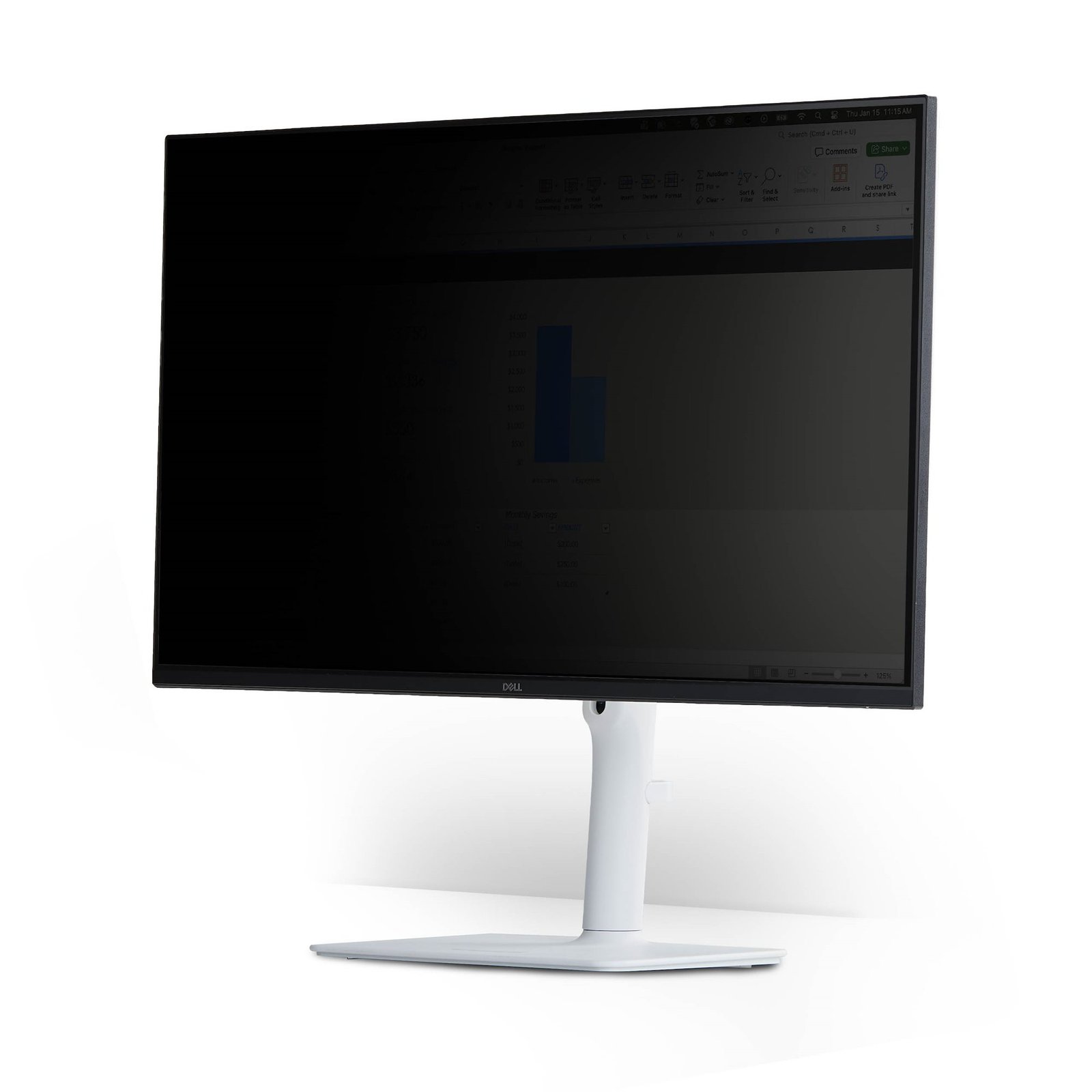 StarTech.com Magnetic Monitor Privacy Screen for 27" 16:9 Widescreen Display, Removable Filter, 27M69PRIVACYSCR