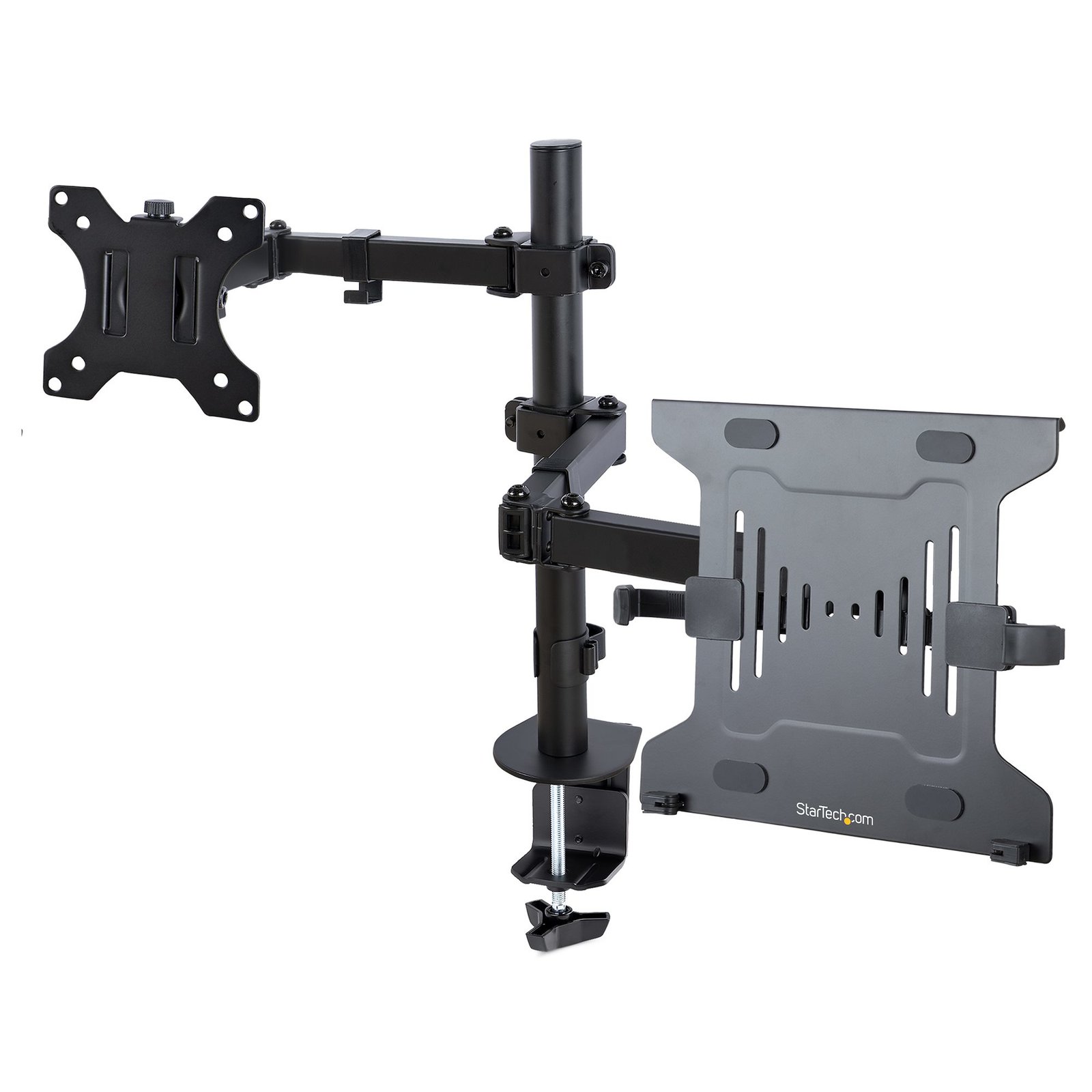 StarTech.com Monitor Arm with VESA Laptop Tray, For a (4.5kg/9.9lb) and Single Display up to 32" A2LAPTOPDESKMNT