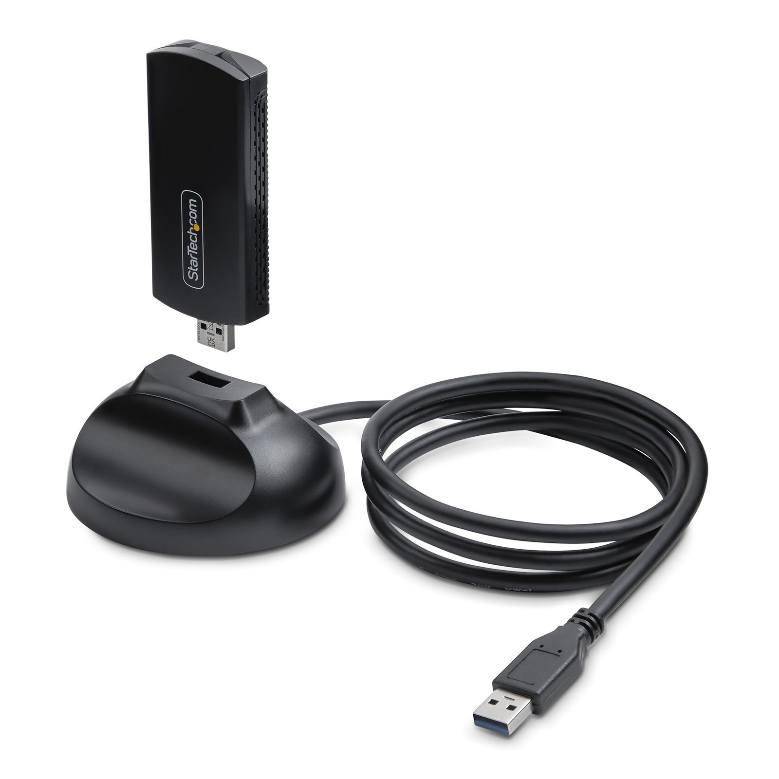 StarTech.com Wi-Fi 6E USB Adapter/Dongle, For Desktop/Laptop PC, Wireless NIC w/Foldable Antenna, AX54005AUSBWIFI