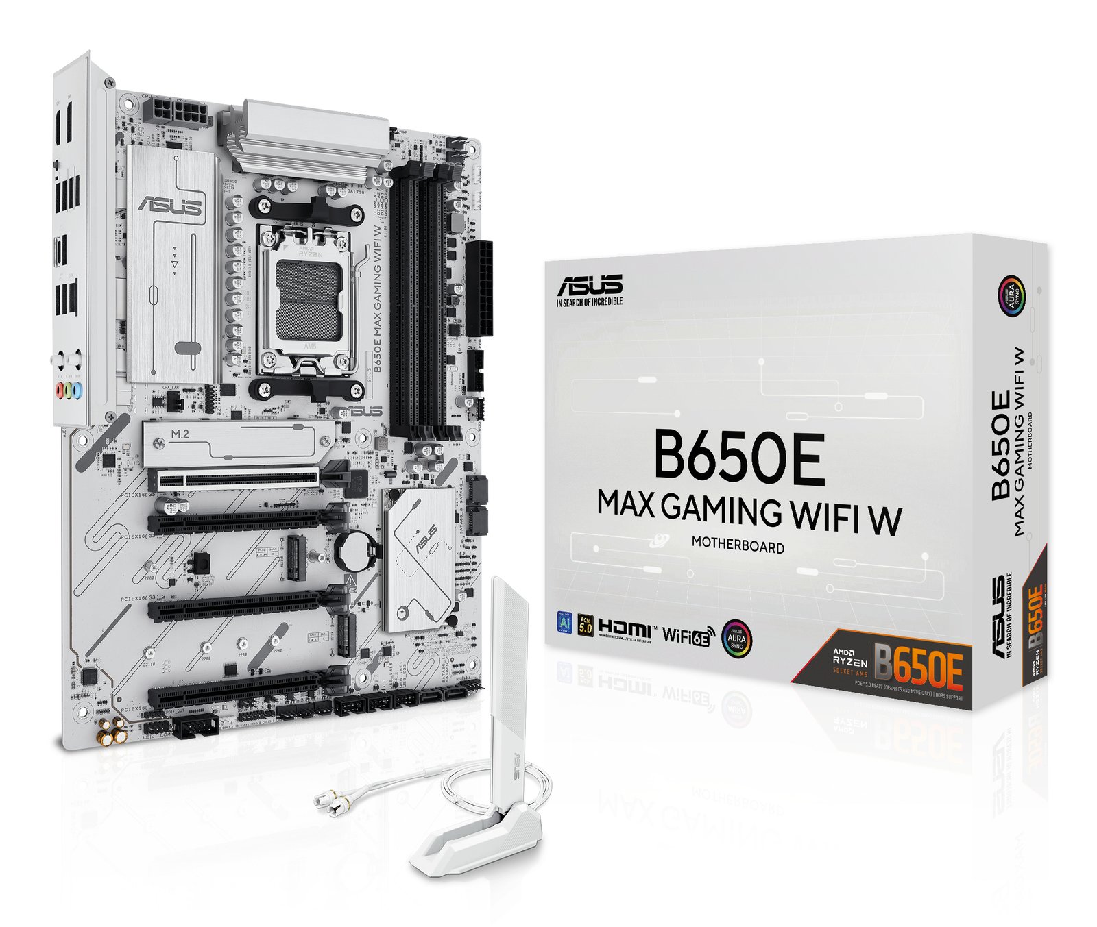ASUS B650E MAX GAMING WIFI W AMD B650 Socket AM5 ATX B650EMXGAMWIFIW