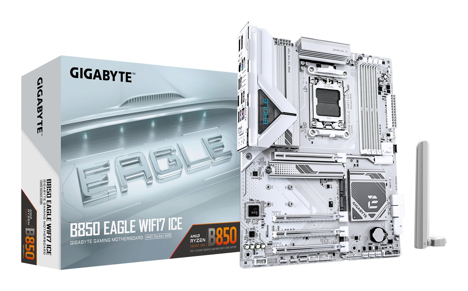 Gigabyte Technology B850 EAGLE WIFI7 ICE Motherboard B850EAGLEWIFI7I