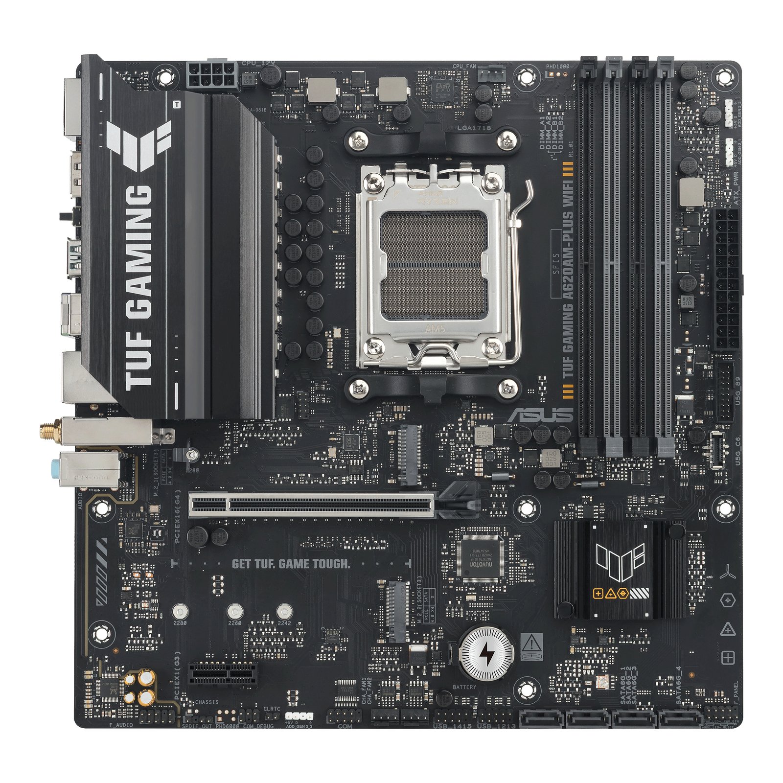 ASUS TUF GAMING A620AM-PLUS WIFI AMD A620A Socket AM5 micro ATX GAMINGA620AMPLW