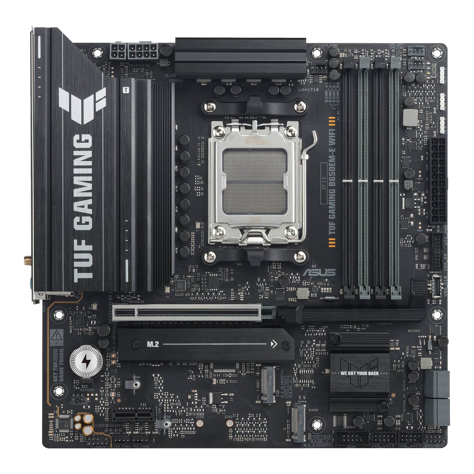 ASUS TUF GAMING B650EM-E WIFI motherboard AMD B650 Socket AM5 micro ATX GAMINGB650EMEWI