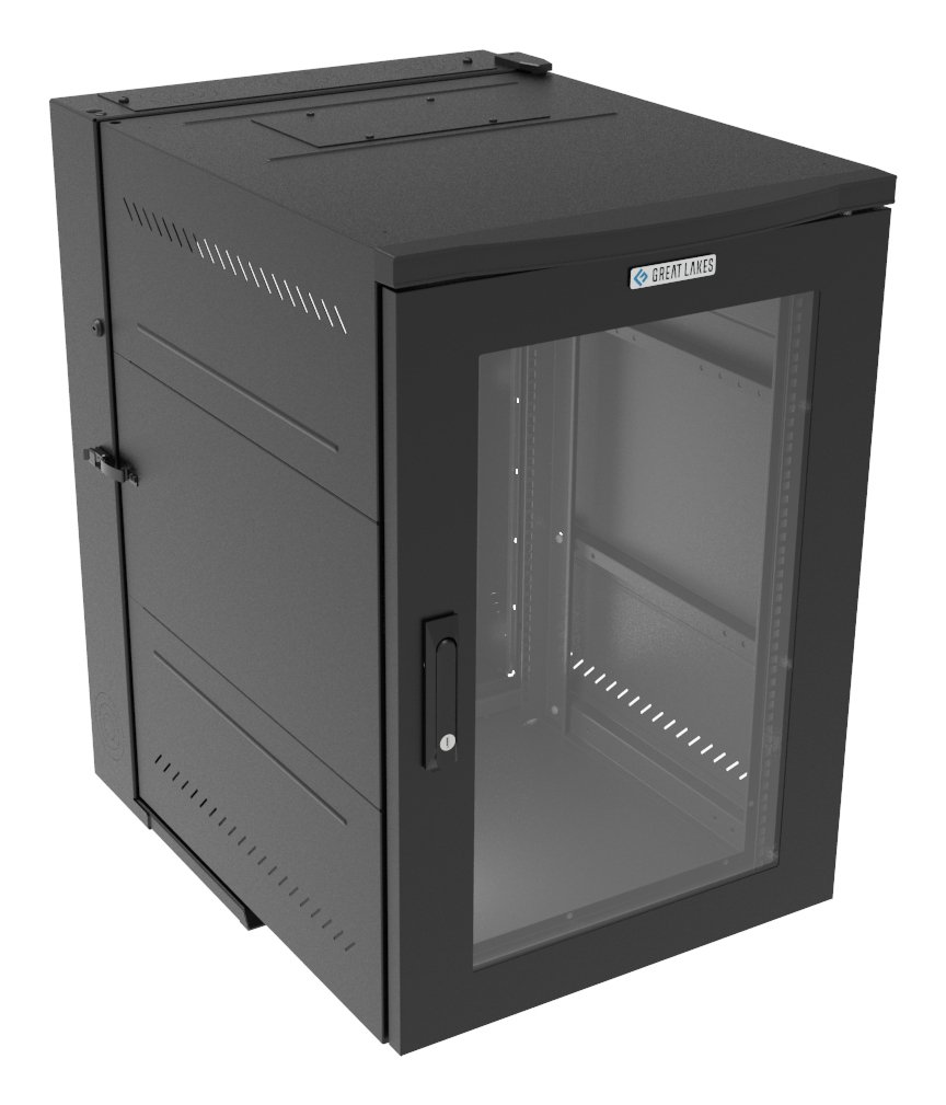 Vertiv Corp WDX 18U Wall mounted rack Black GL36WDXPBSH00