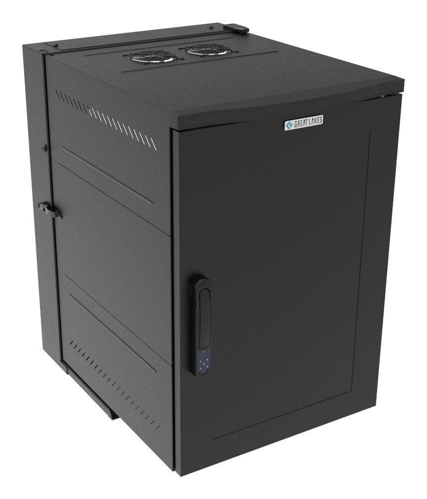 Vertiv Corp WDX 18U Wall mounted rack Black GL36WDXSBSEAF