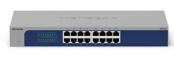 NETGEAR GS516v3 Unmanaged Gigabit Ethernet (10/100/1000) Grey GS516300NAS