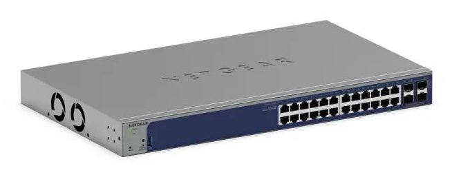 NETGEAR GS728TX Managed Gigabit Ethernet (10/100/1000) 1U Grey GS728TX300NAS