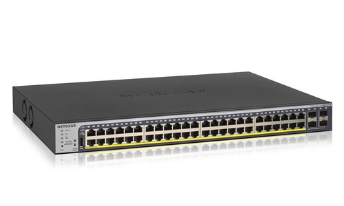 NETGEAR GS752TP Managed L2/L3/L4 Gigabit Ethernet (10/100/1000) Power over (PoE) 1U Black GS752TP300NAS