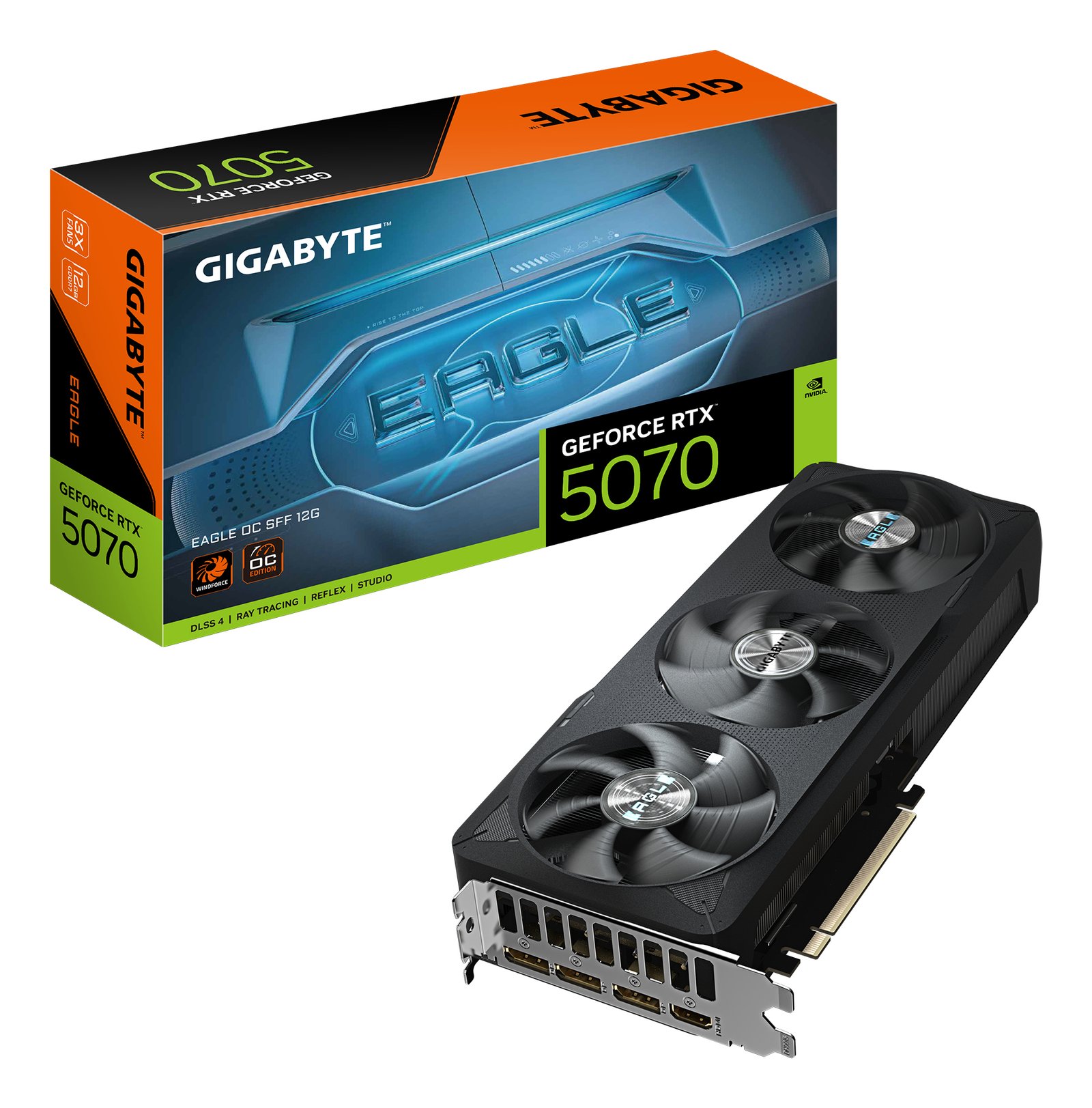 Gigabyte Technology GeForce RTX 5070 EAGLE OC SFF 12G Graphics Card - 12GB GDDR7, 192bit, PCI-E GVN5070EAGLEOC1