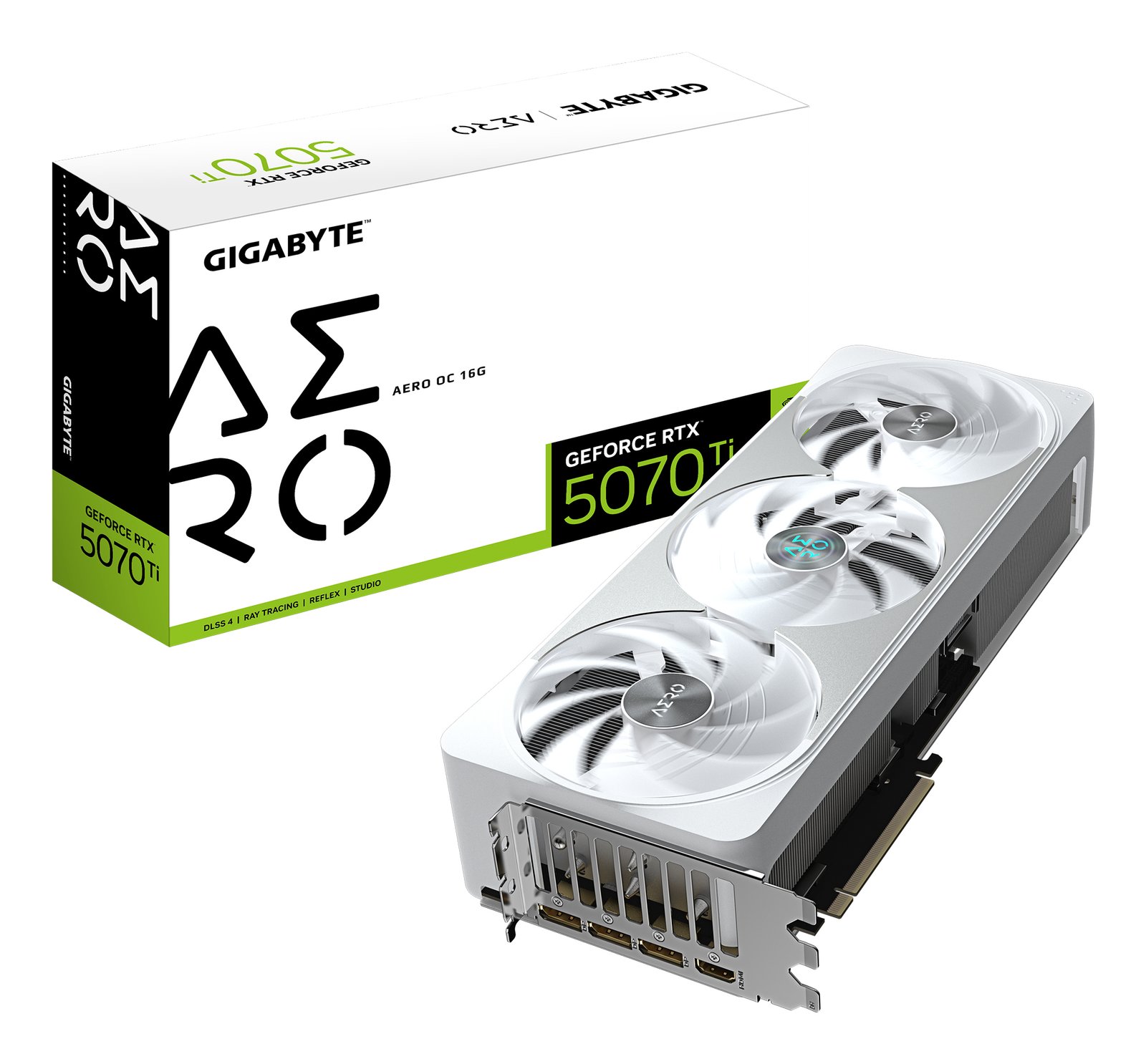 Gigabyte Technology GeForce RTX 5070 Ti AERO OC 16G Graphics Card GVN507TAEROOC16