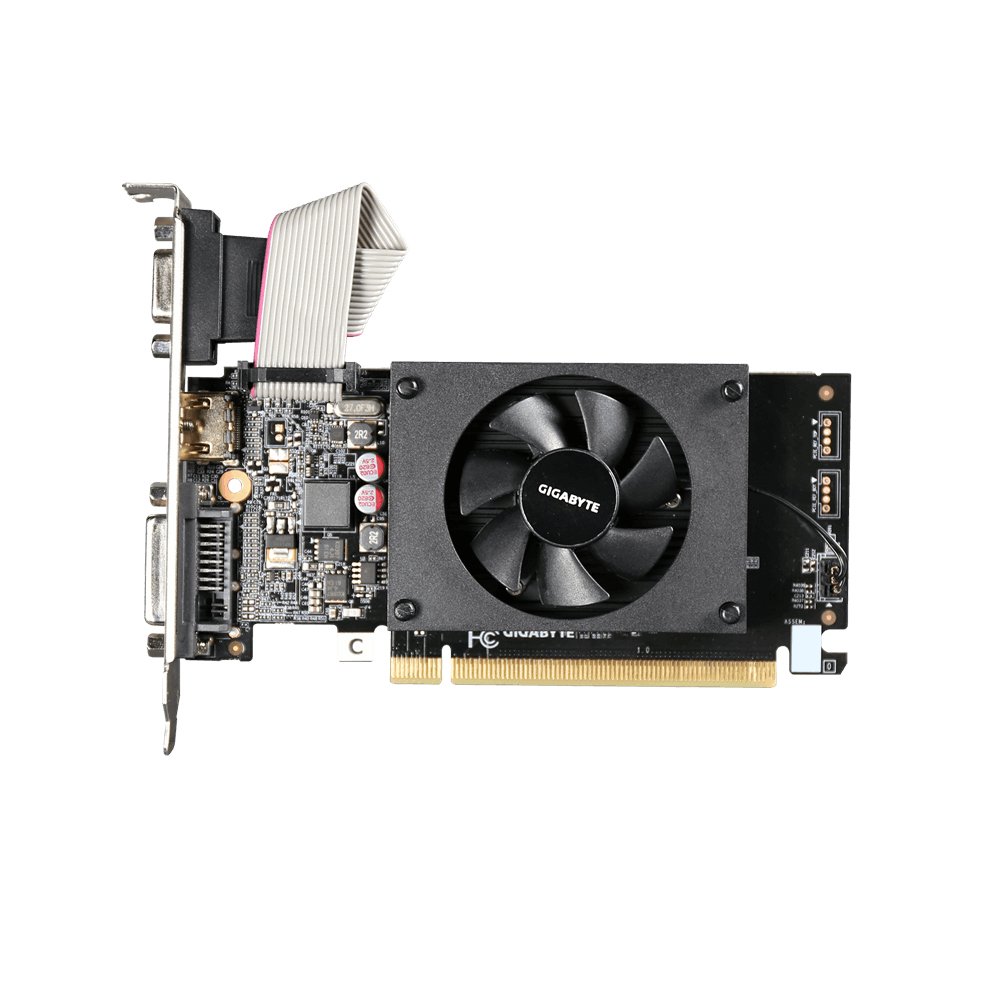 Gigabyte Technology GV-N710D3-2GL graphics card NVIDIA GeForce GT 710 2 GB GDDR3 GVN710D32GLREV2