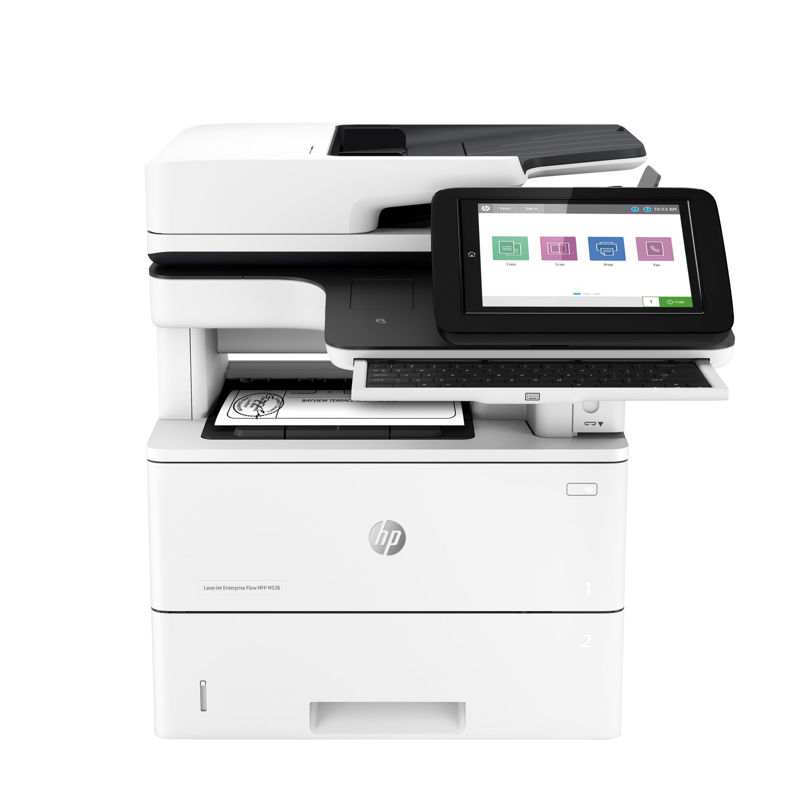 HPI Comm Print HP LaserJet Enterprise Flow M528z Wireless Multifunction Black and white Printer, HPCLJEM528Z