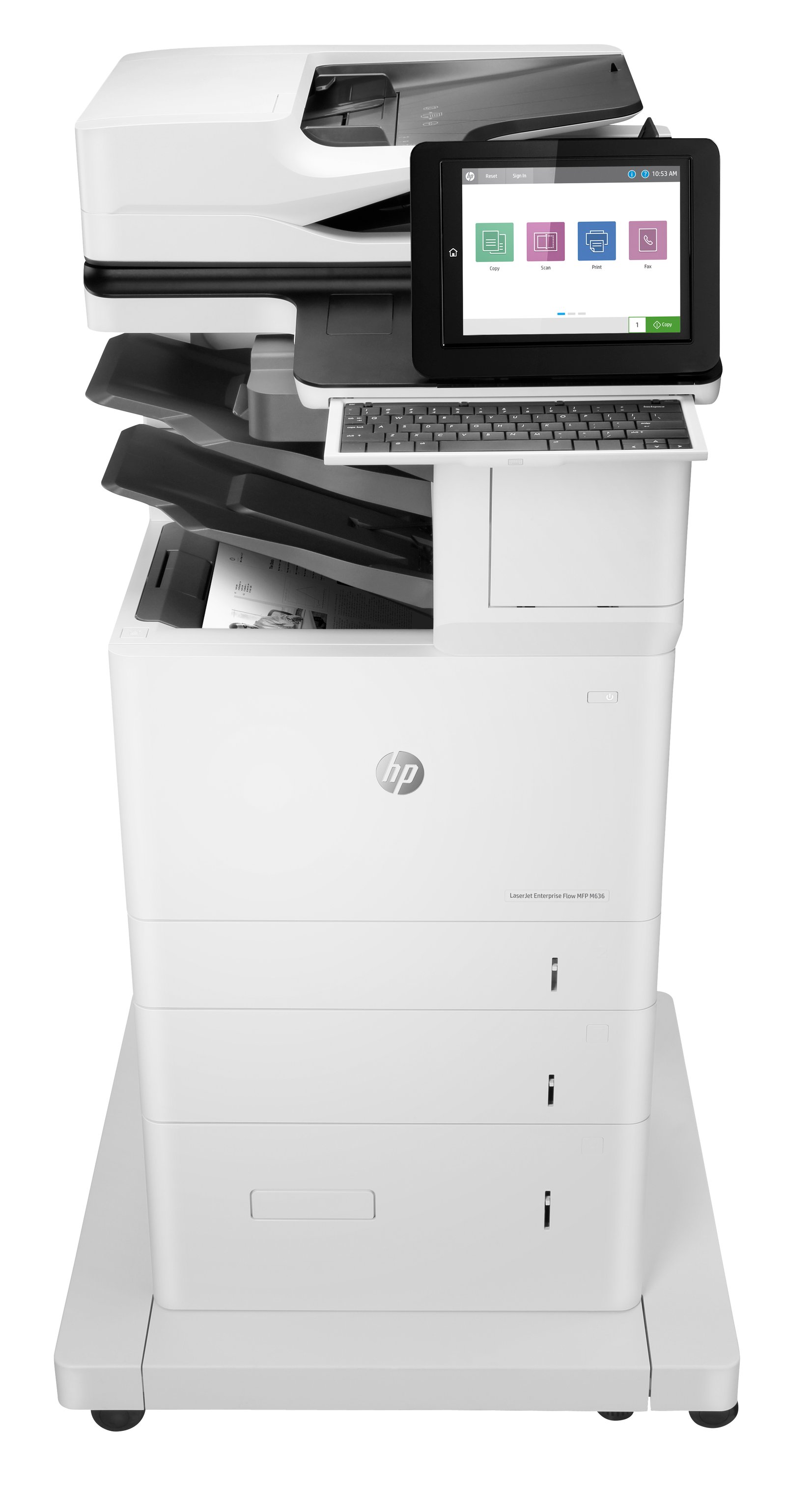 HPI Comm Print HP LaserJet Enterprise Flow M636z Wireless Multifunction Black and white Printer, HPCLJEM636Z