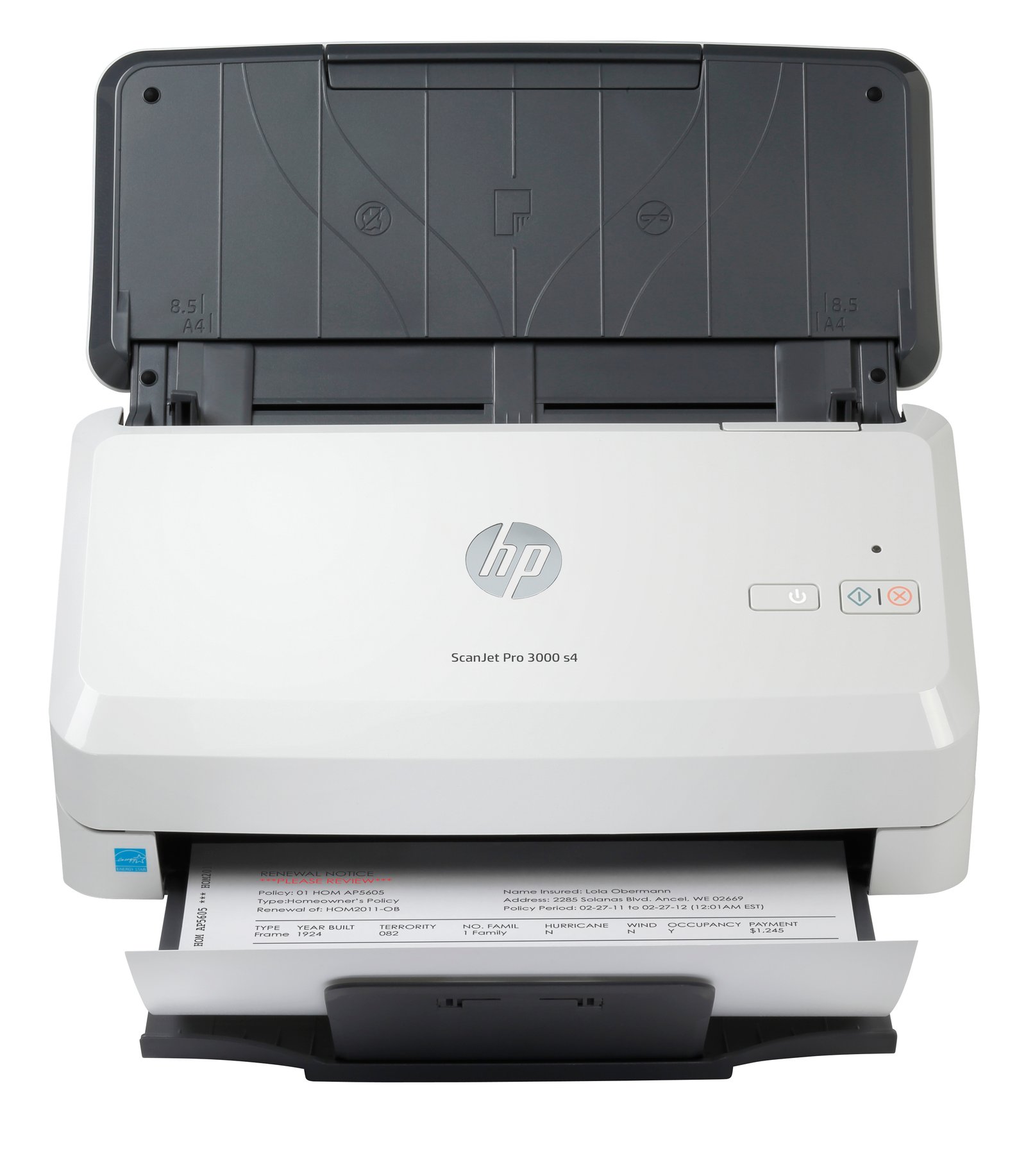 HPI Comm Print HP ScanJet Pro 3000 s4 Sheet-fed scanner 600 x DPI A4 Black, White HPCSJP300S4