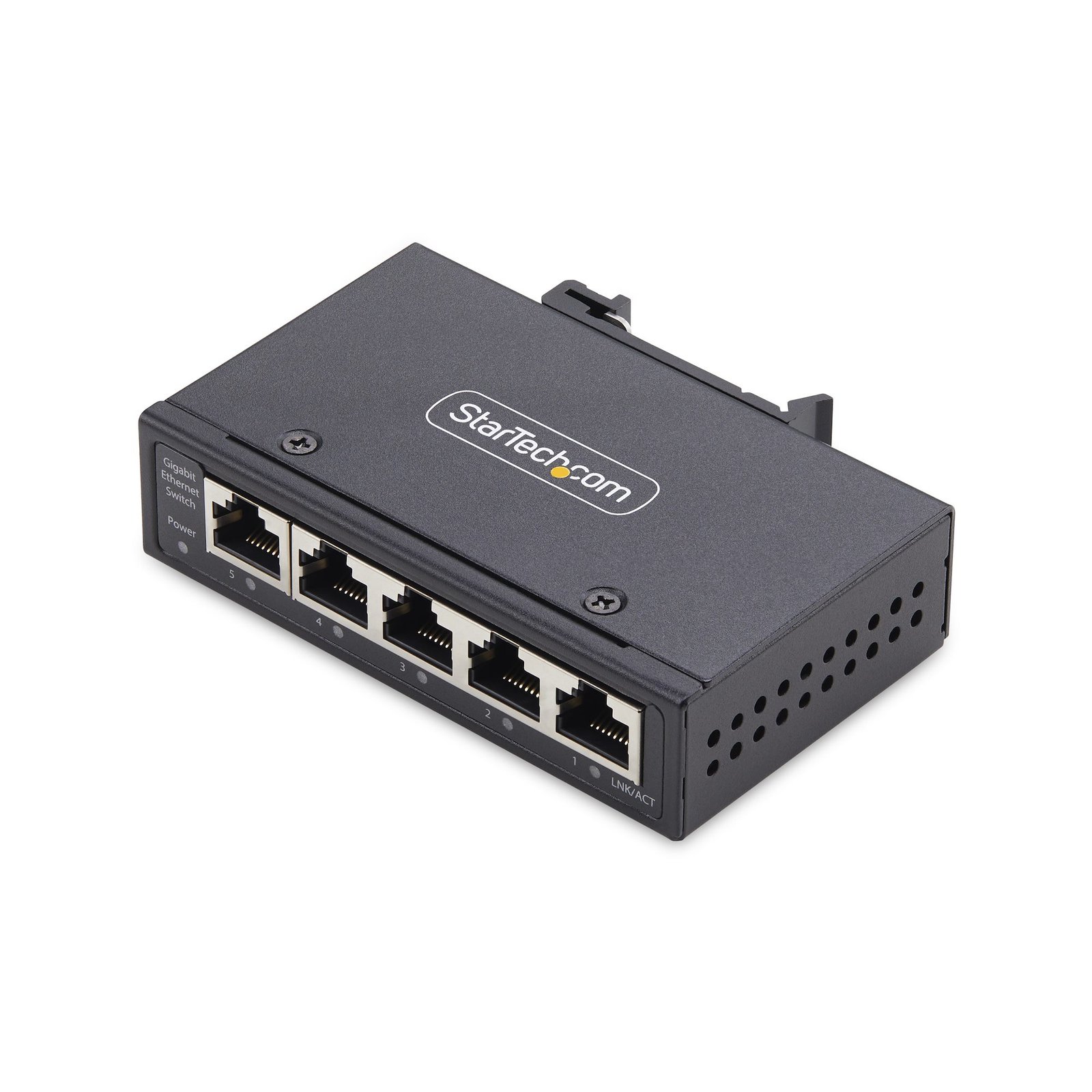 StarTech.com 5-Port Unmanaged Industrial Network Switch, 100/1000 Ethernet, DIN I51GETHERNETSWI