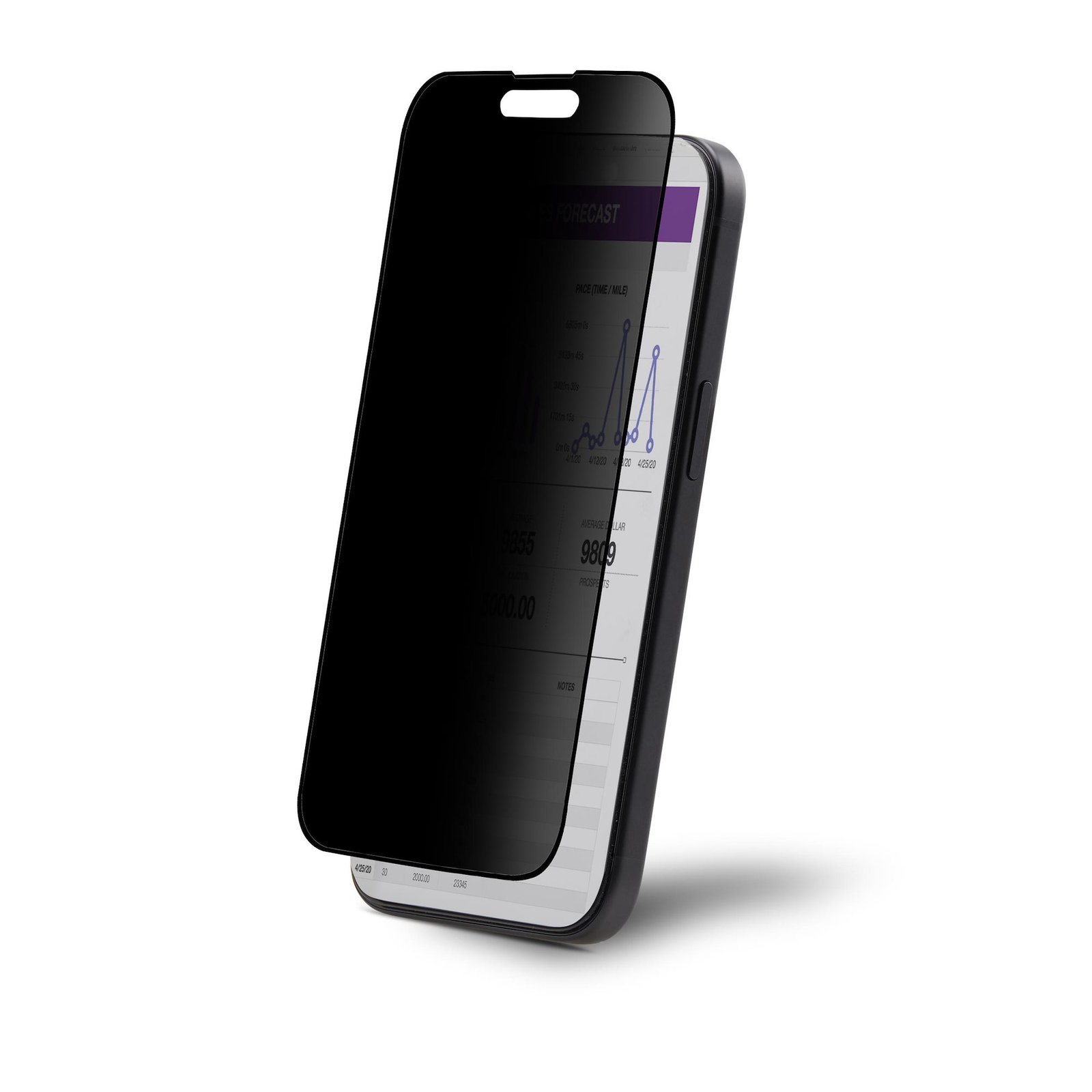 StarTech.com IP15T-PRIVACY-SCREEN display privacy filter 15.5 cm (6.1") Smartphone Frameless IP15TPRIVACYSCR