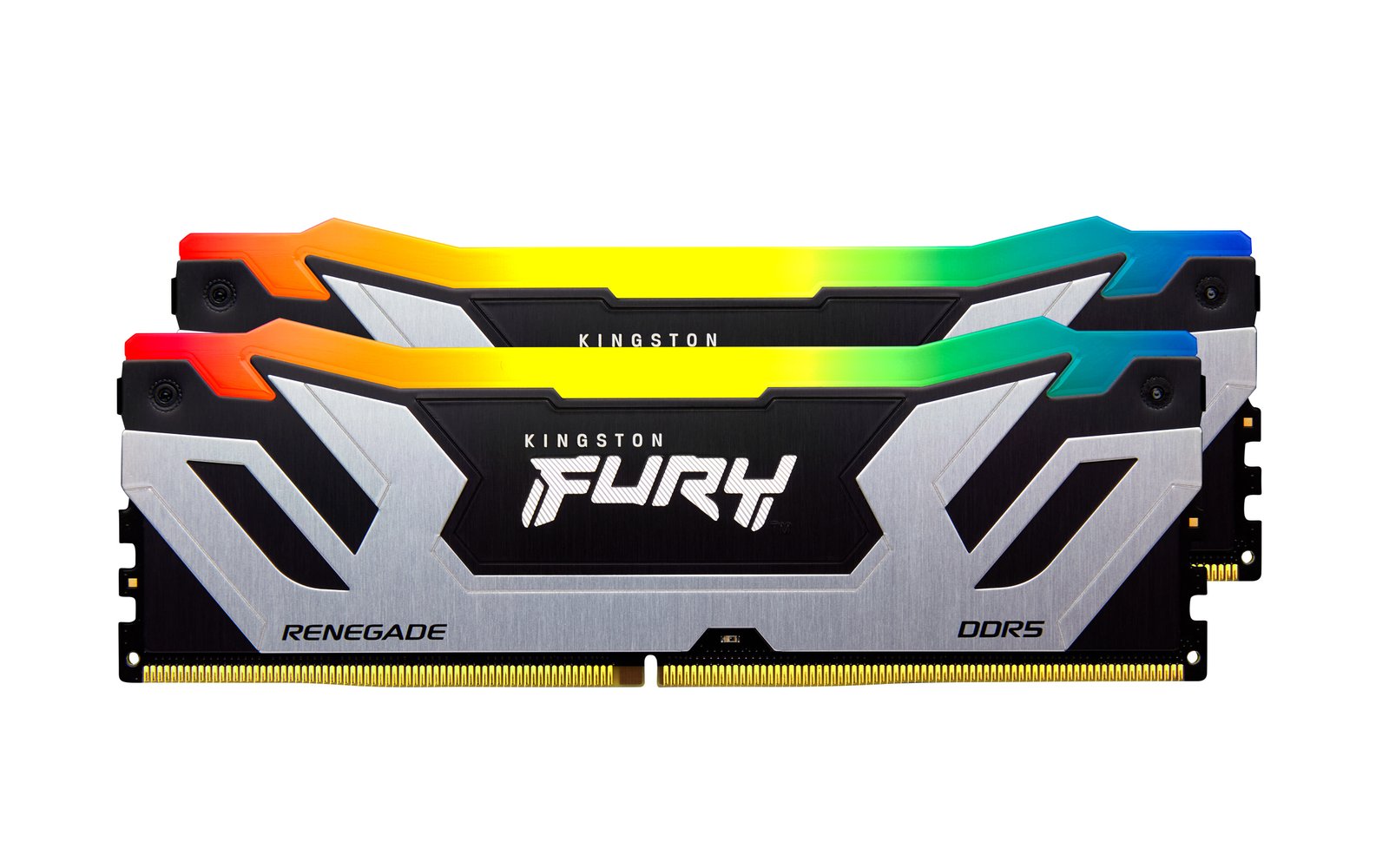 Kingston Value Ram Technology FURY 48GB 8800MT/s DDR5 CL42 CUDIMM (Kit of 2) Renegade RGB Silver KF588CU42RSAK24