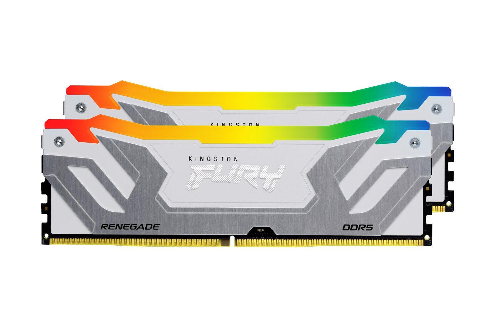 Kingston Value Ram Technology FURY 48GB 8800MT/s DDR5 CL42 CUDIMM (Kit of 2) Renegade RGB White KF588CU42RWAK24